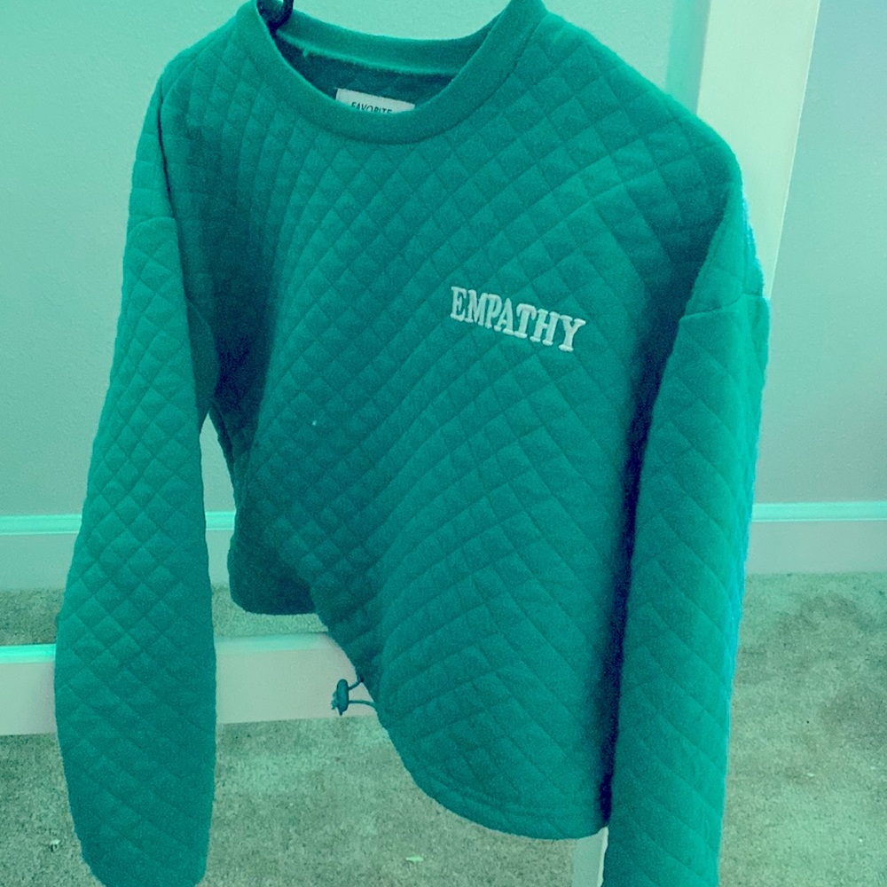 Green Sweatshirt , small in girls